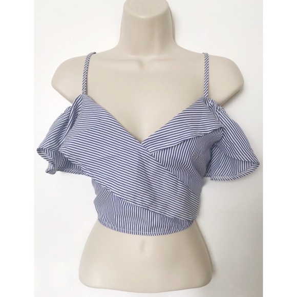 Tops - Flared Cold Shoulder Blouse Top